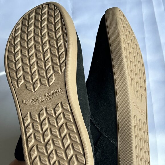 Women's Black Suede Koolaburra Ugg Booties - Picture 7 of 7